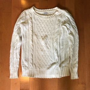 Cream Crewneck Sweater Old Navy Small